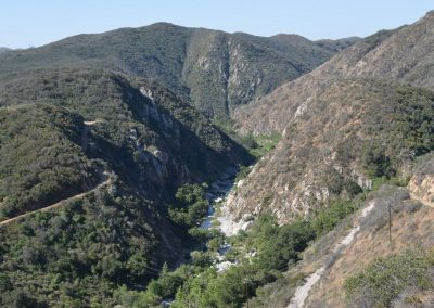 beautiful sunny view of canyon with river