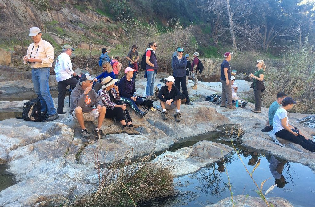 Early Morning Hikers Enjoy a Docent-led Hike on the Santa Margarita Ecological Reserve
